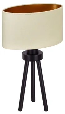 Duolla - Lampada da tavolo OVAL VEGAN 1xE27/15W/230V diametro 30 cm color crema