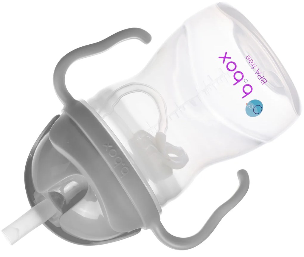 Tazza con cannuccia – grigio 240 ml