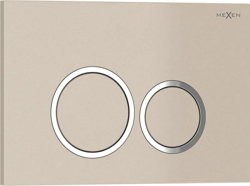 Mexen Tex 01 pulsante di scarico, beige - 6101-07