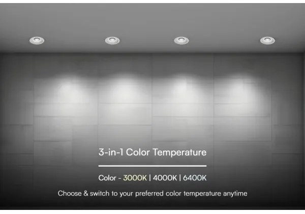 Lampada LED da incasso LED/24W/230V 3000/4000/6400K ø 13,5 cm bianco