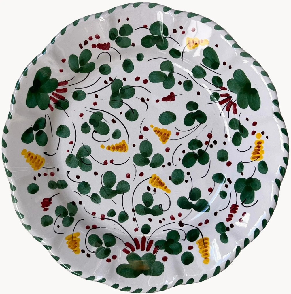 Piatto da colazione fatto a mano Toscana