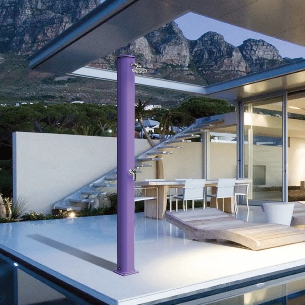 Doccia Solare Per Esterno 35 Lt Con Soffione Miscelatore Arkema "Big Jolly A300"