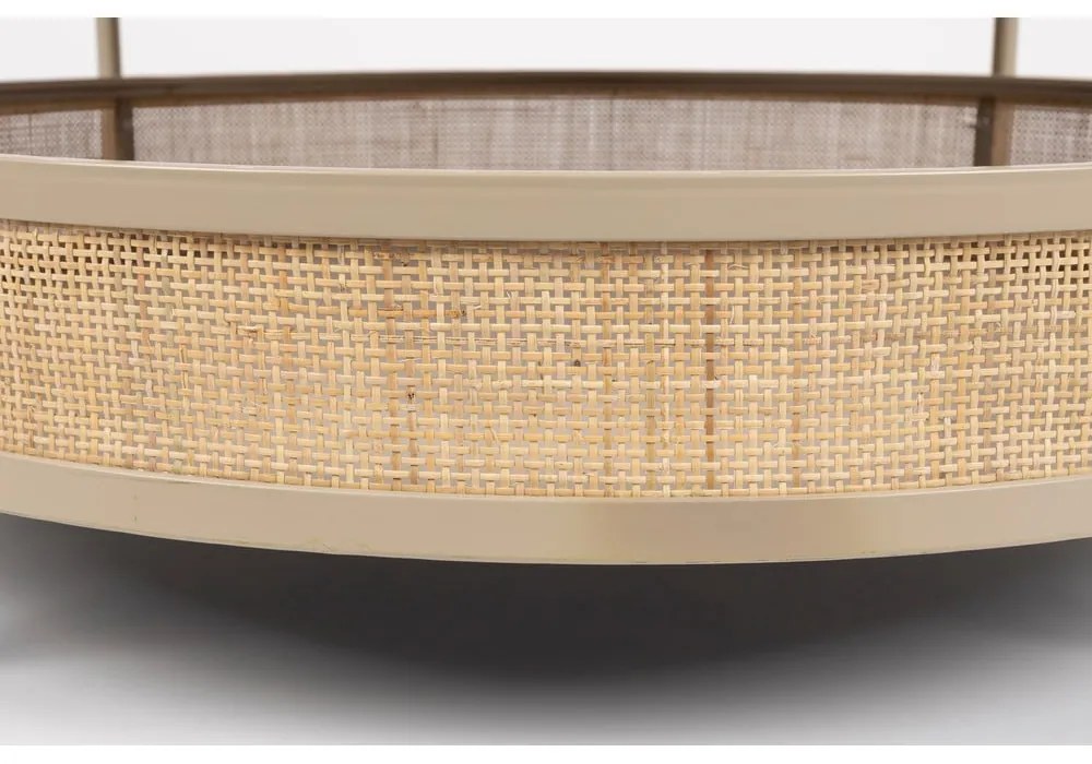 Tavolino da salotto rotondo beige/di colore naturale ø 80 cm Makoto – White Label