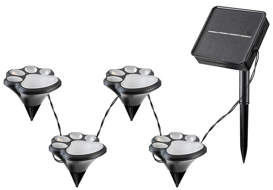 Rabalux 77001 - Lampada solare LED WIGRY 4xLED/0,06W/1,2V IP44
