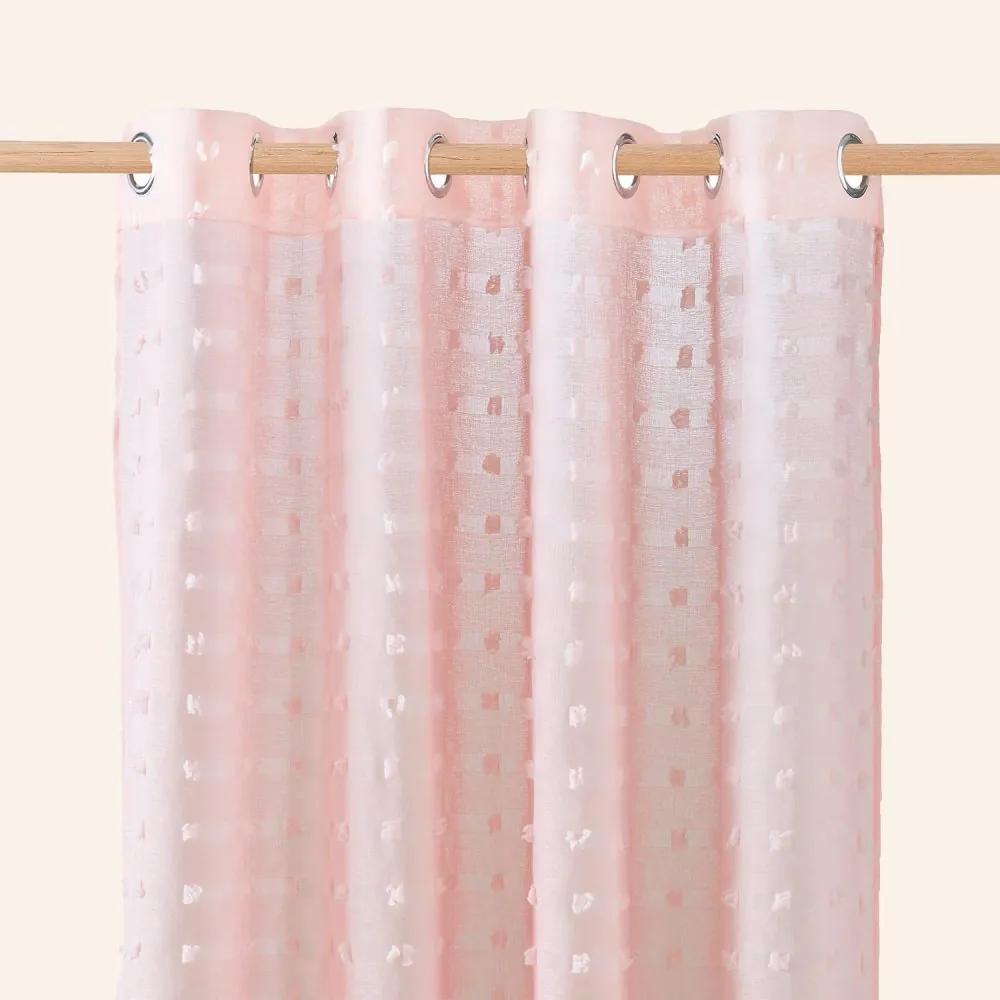 Tenda rosa  Casablanca  su gommini argentati 350 x 250 cm
