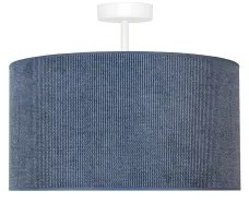 Duolla - Lampadario a plafone CORDUROY 1xE27/15W/230V diametro 40 cm blu scuro