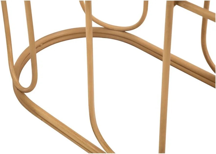 Tavolo consolle di colore naturale in rattan 32x110 cm Samui – Mauro Ferretti