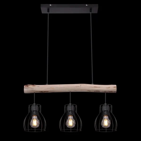 Globo 15326-3N - Lampadario a sospensione con filo MINA 3xE27/40W/230V