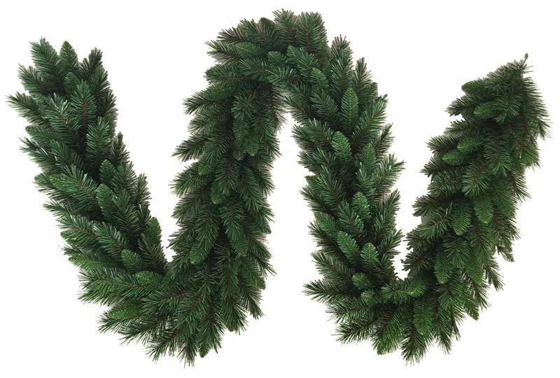 Ghirlanda natalizia decorativa Festone 270&#215;30 cm 190 rami di colore verde Viscio