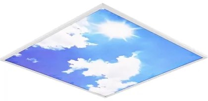Brilagi-LED Pannello dimmerabile SLIMFRAME SKY LED/58W/230V 60x60 cm argento/blu + telecomando