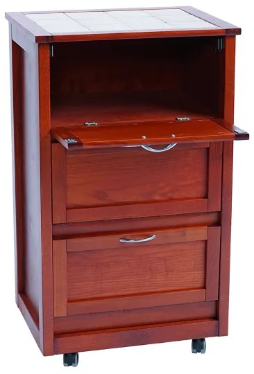 Carrello Mobiletto con ante a ribalta CILIEGIO LANDHELL