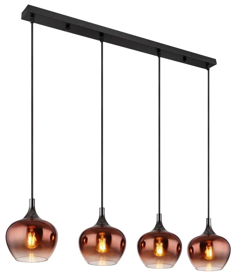 Globo 15548-4HG - Lampadario a sospensione con filo MAXY 4xE27/40W/230V rame