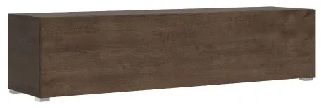 Base TV con piedini e foro passacavi Isoka 173 cm Noce