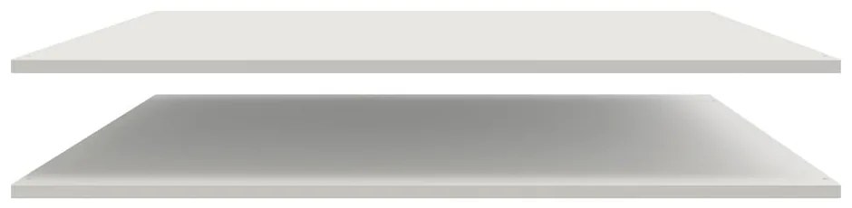 Ripiano aggiuntivo grigio chiaro in pino massiccio 2 pz Mees – WOOOD