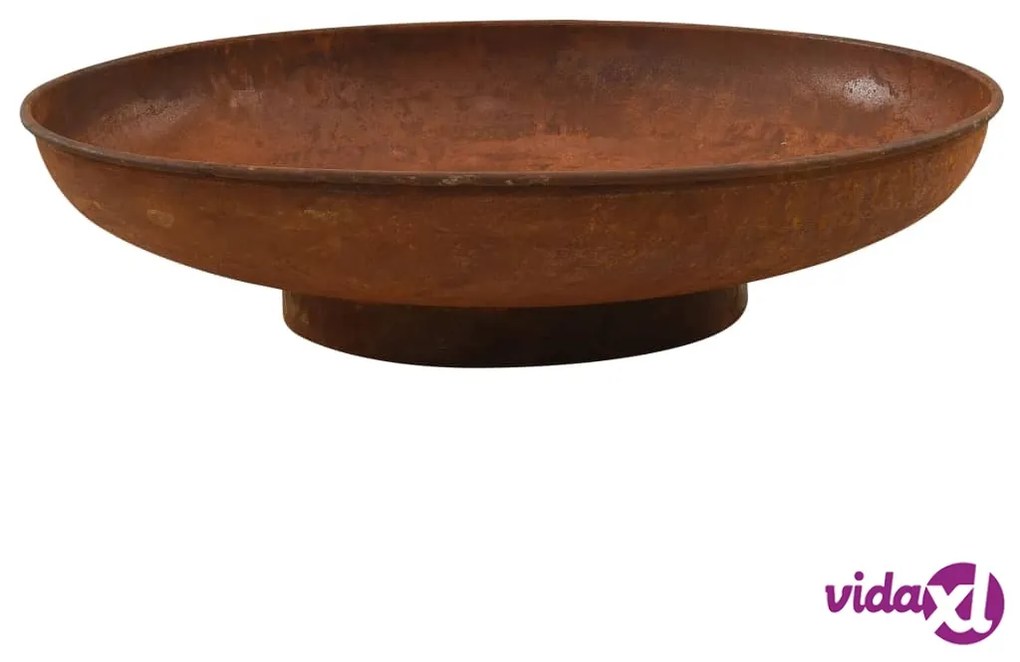 vidaXL Braciere 80 cm in Acciaio