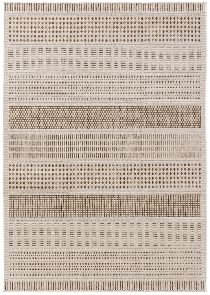 benuta Basic Tappeto per interno ed esterno Kaleo Cream/Beige 200x300 cm - Tappeto outdoor per balcone, terrazzo e giardino