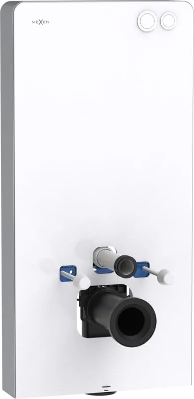 Mexen Tex Air G struttura esterna pneumatica WC, vetro bianco - 61150A-20