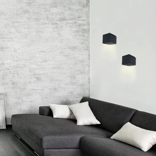 Rabalux 7017 - Applique KAUNAS 1xG9/10W/230V nera