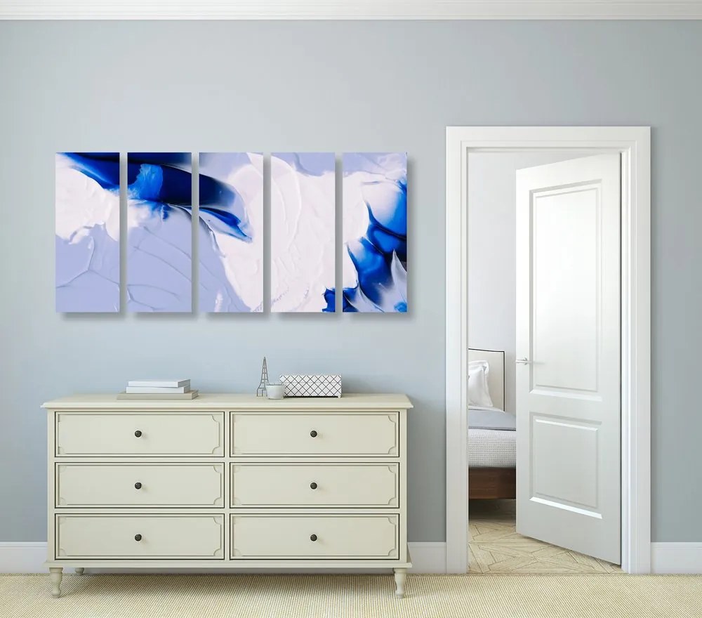 Quadri 5 pezzi – Pittura artistica a tre colori