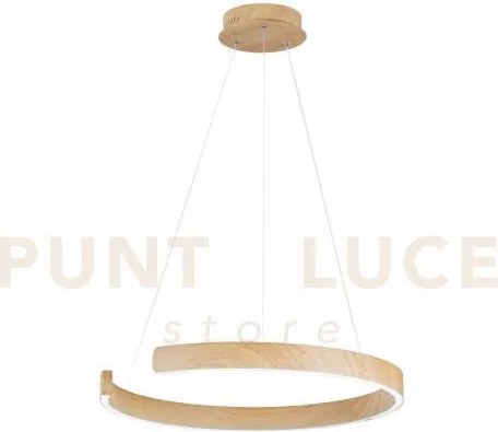 Lampadario a sospensione led navel legno 30w 3900lm cct 3000 4000 6...