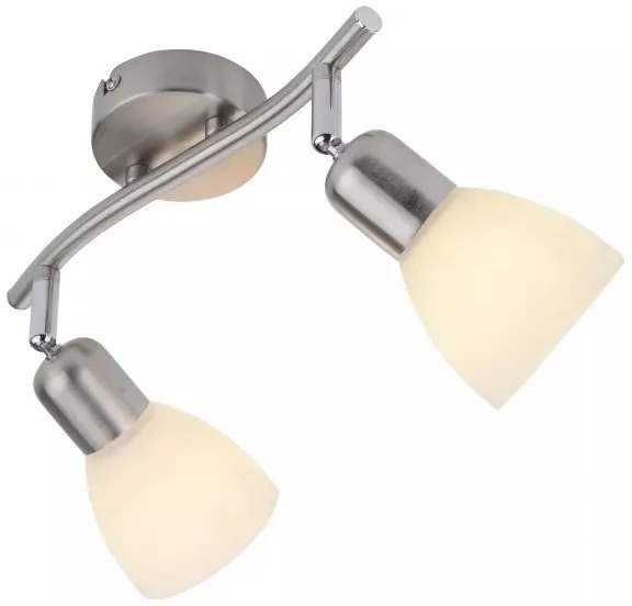 JUST LIGHT. 11952-55 - Faretto KARO 2xE14/40W/230V cromo opaco