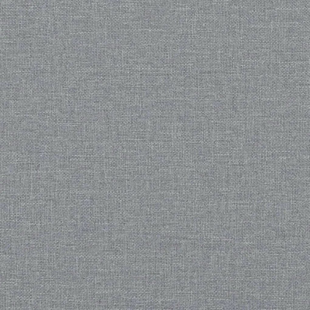 Set di divani 2 pz con cuscini grigio chiaro in tessuto