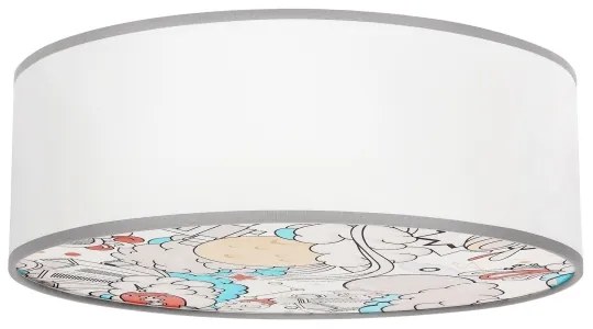 Plafoniera per bambini KIDDY 2xE27/40W/230V bianco/beige