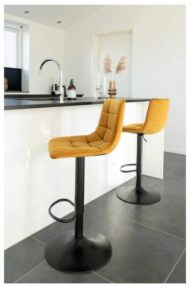 Sgabelli da bar gialli in set di 2 88 cm Middelfart - House Nordic