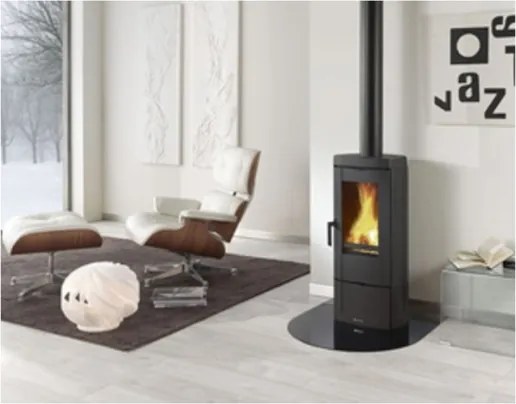 Stufa a legna Candy 7,2 kW Antracite - La Nordica