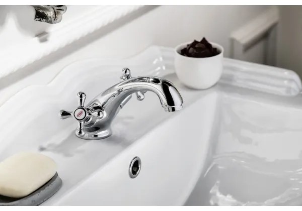 Aqualine - Rubinetto del lavandino VICTORIA cromo lucido