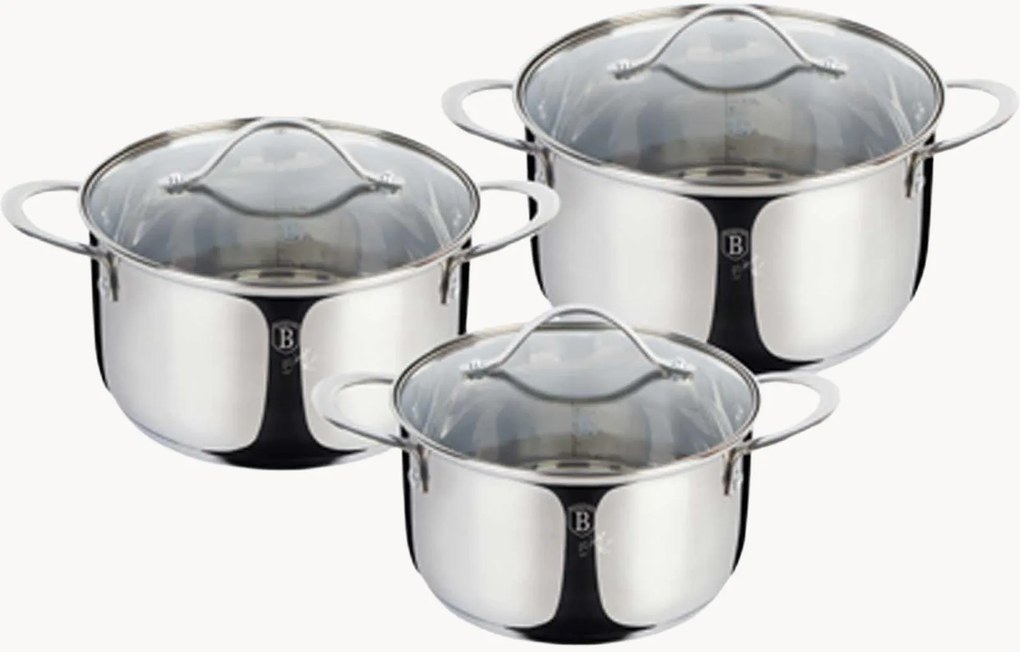 Batteria di pentole Silver Jewellery Collection, set da 6