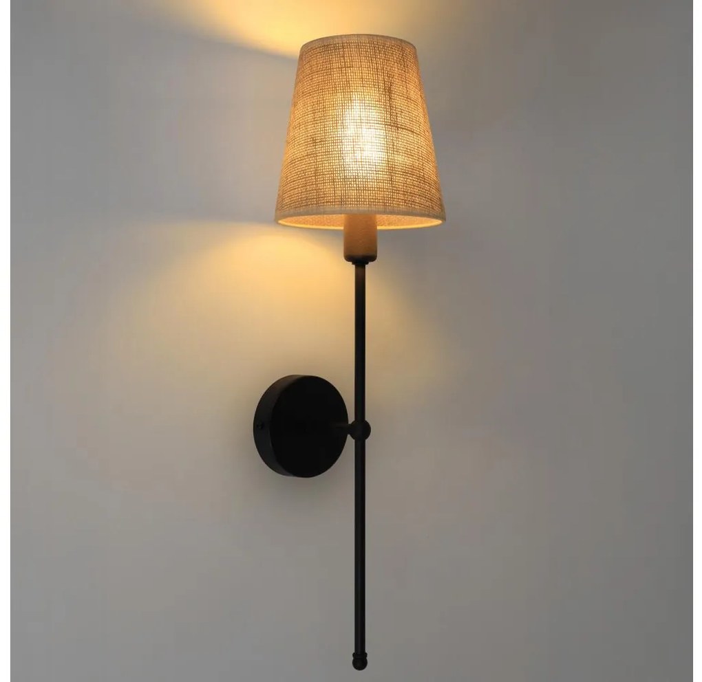 Applique MADELA 1xE14/40W/230V iuta/nero