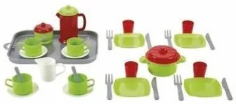 Set di Stoviglie Ecoiffier Tray Dinette Garni Giocattolo