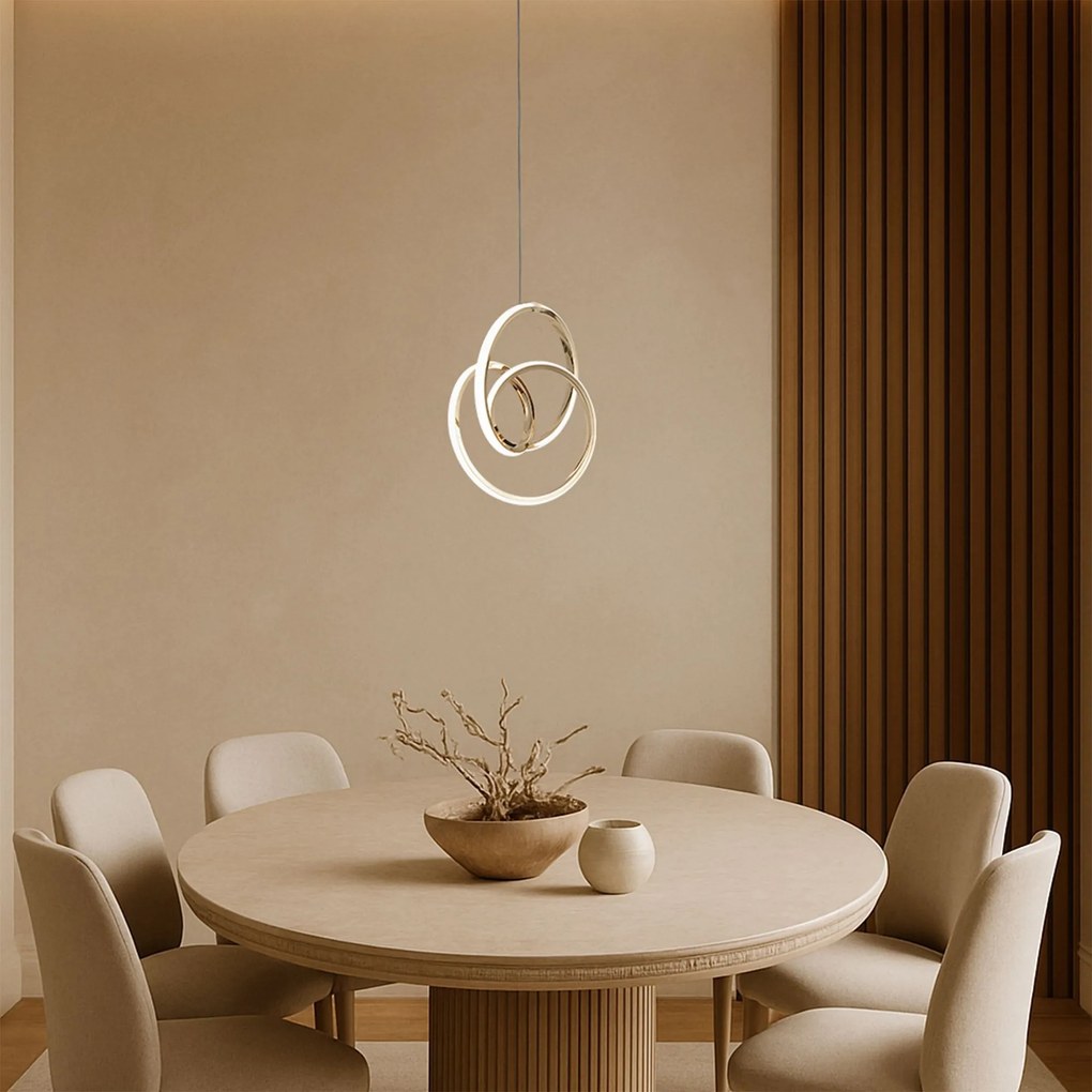 Lampada a sospensione LED G076-1CP Gold