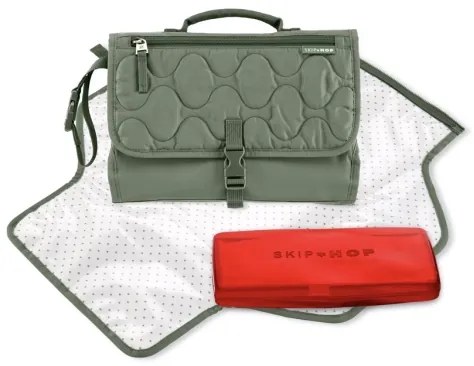 Skip Hop - Fasciatoio da viaggio e borsa 2in1 PRONTO verde