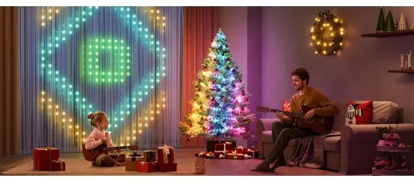 Govee - Catena natalizia a LED RGBICW per esterni 2700-6500K 20m Wi-Fi Matter IP66