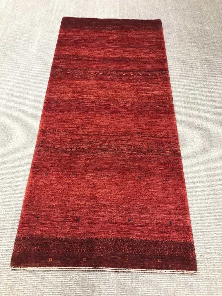 Loribaft Tappeto persiano 190x80 Rosso (Iran) Annodato A Mano