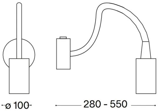 Ideal Lux - LED Flessibile piccola lampada FOCUS LED/4W/230V CRI 90 nero