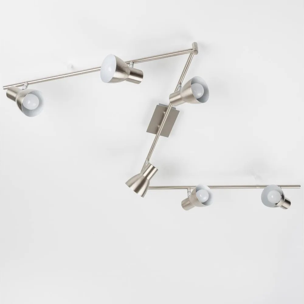 Faretto LED 6xE14/5W/230V cromo opaco