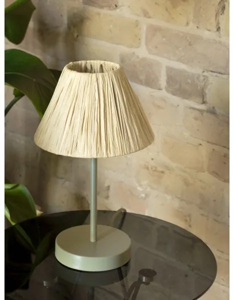 Ledvance - Lampada da tavolo DECOR RAFFIA 1xE27/15W/230V bastone di rafia