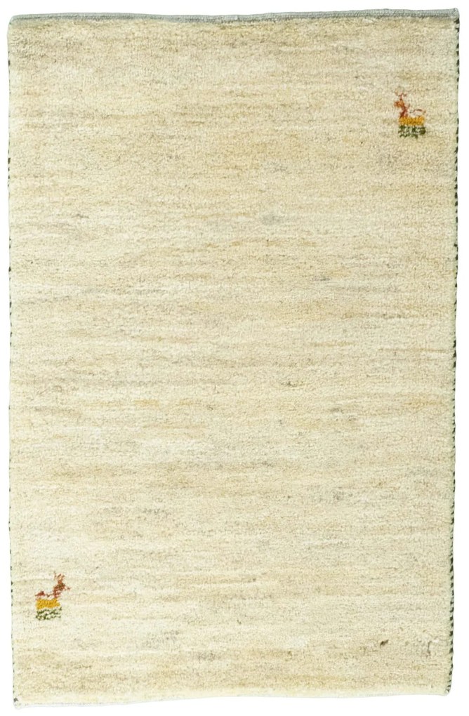 Gabbeh Tappeto 90 x 60 Beige (Iran) Annodato A Mano