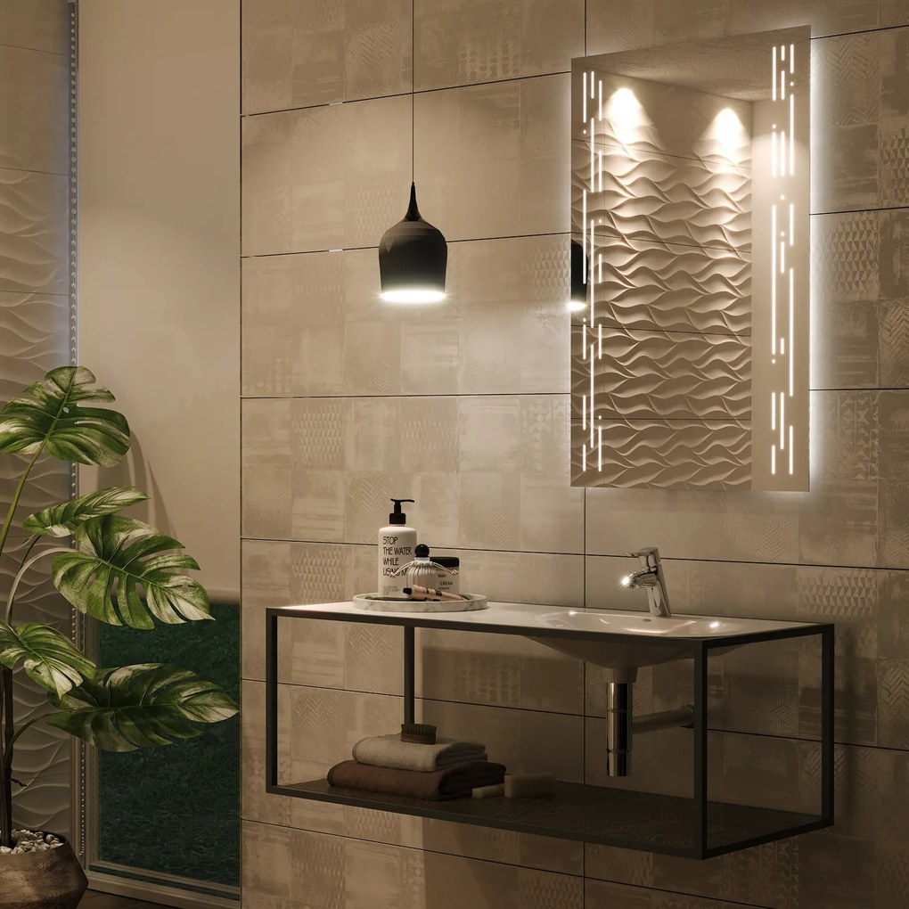 Specchio con illuminazione LED M19