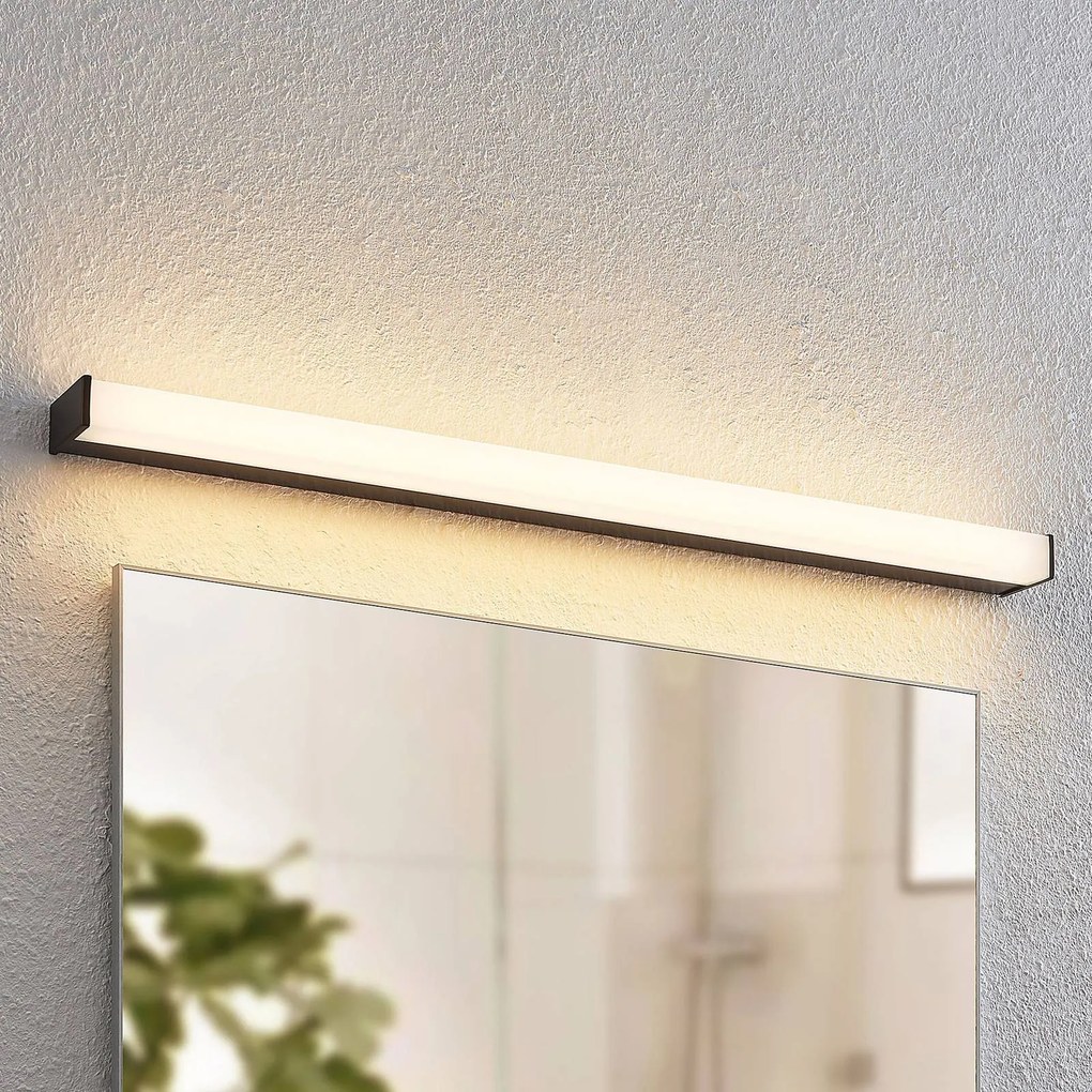 Lindby Ulisan applique LED bagno, angolare 88,8 cm