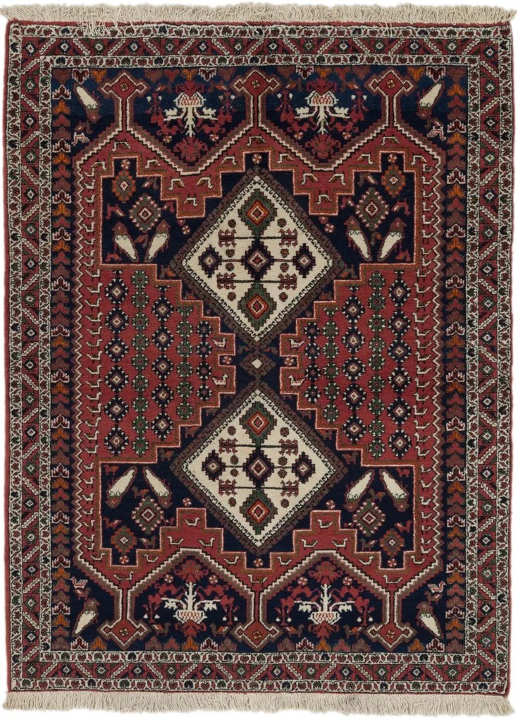 Afshar Tappeto 170 x 130 (Iran) Annodato A Mano