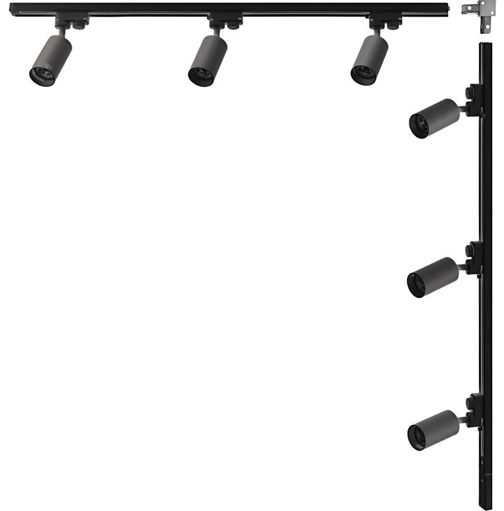 Zuma Line 3562 - Faretto per sistema a binario TUBE 6xGU10/35W/230V nero