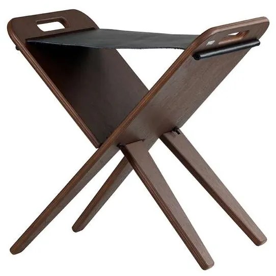 Piet Hein - Klaburet Stool Walnut/Black Piet Hein