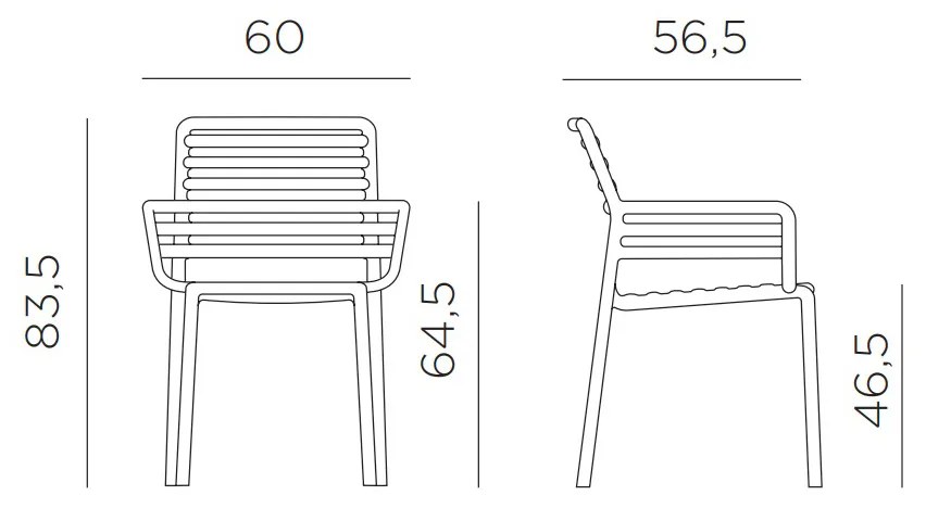 Dining set rio alu 140 doga