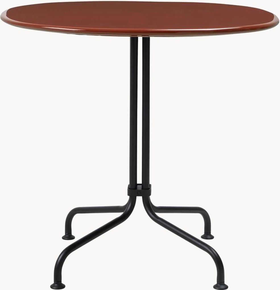 Tavolino rotondo con piano in ceramica Carmel, Ø 75 x alt. 74 cm