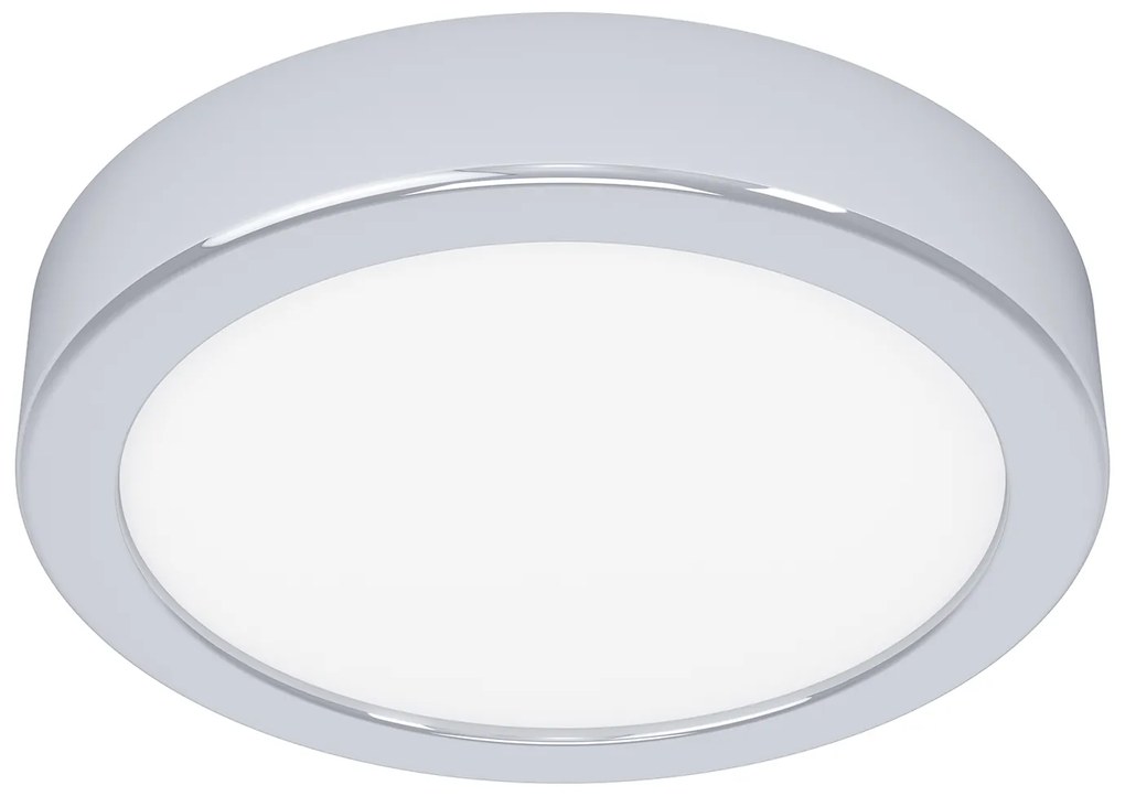 Plafoniera Moderna Fueva 5 Acciaio Cromo Led Integrato 11W 3000K Ip44