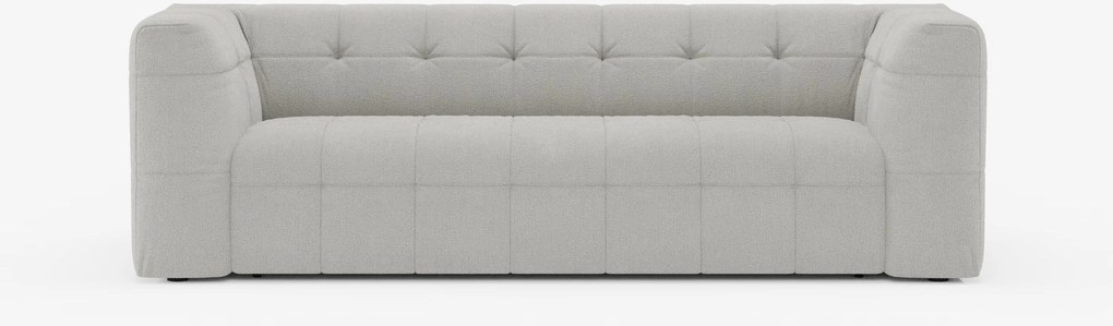 Mosaic Divano 3 e 4 posti modulare in bouclé: capitonné e design in tessuto smacchiabile T21